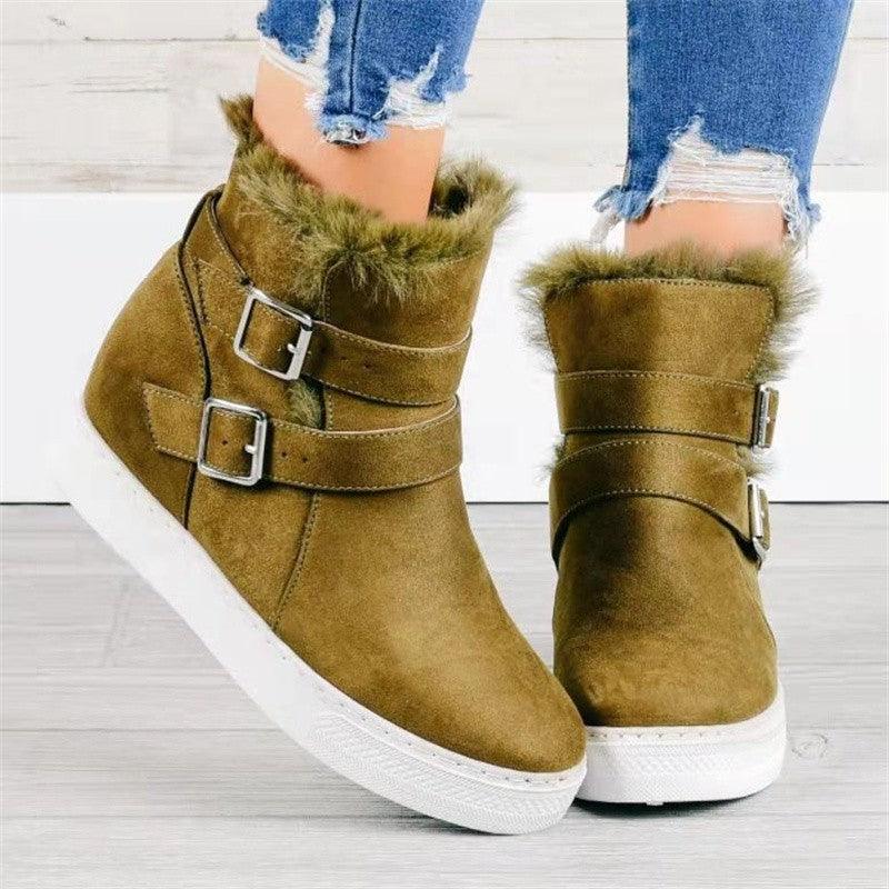 Flat Short Boots Women Fashion Casual - Trendha