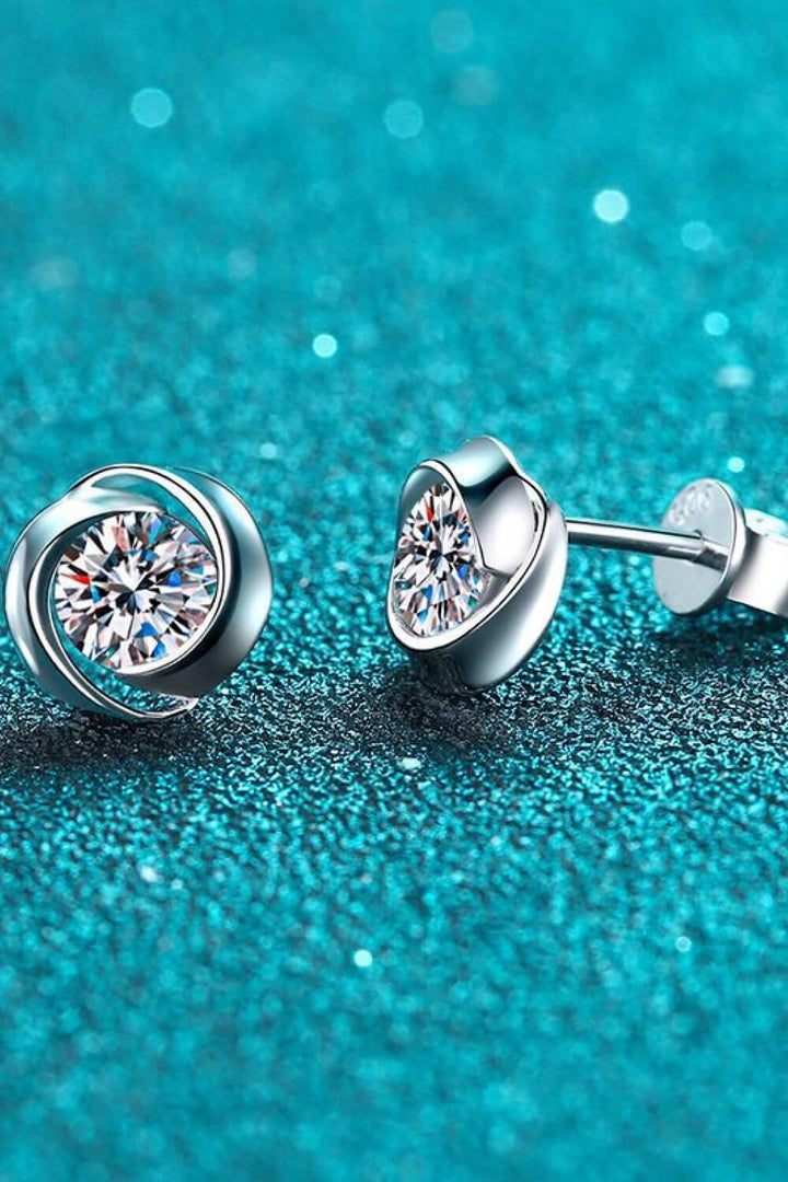 Feeling Fun Moissanite Stud Earrings - Trendha