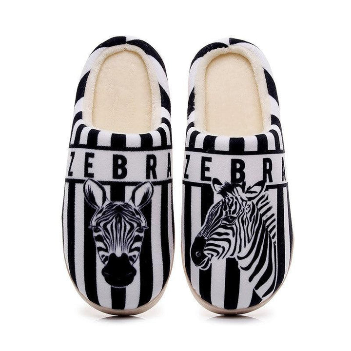 Lovers Non-slip Velvet Home Slippers Cotton Sippers - Trendha