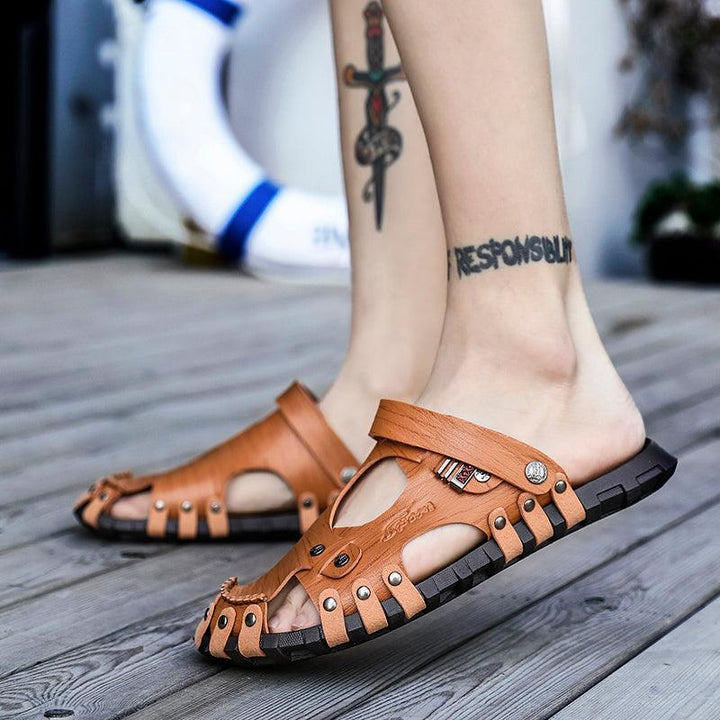 Men's Plus Size Korean Style Beach Sandals - Trendha