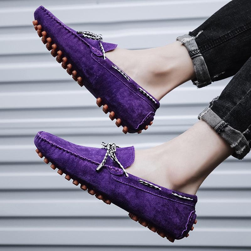 Men's Fashion Casual Bowknot Ribbon Personality Peas Shoes