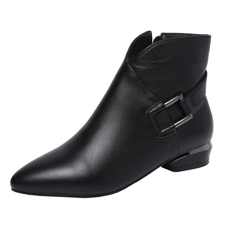 Low-heel Short-tube Ladies Fashion Boots - Trendha