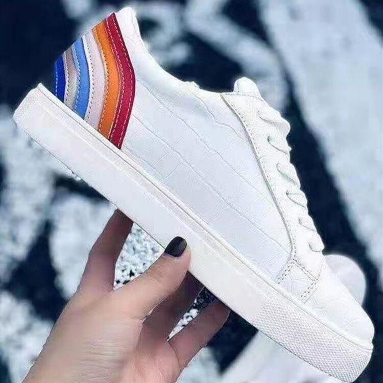 Single Shoes Women Lace-up Couple Small White Shoes - Trendha