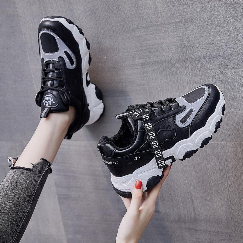 All Match Casual Plus Velvet Thick Shoes - Trendha