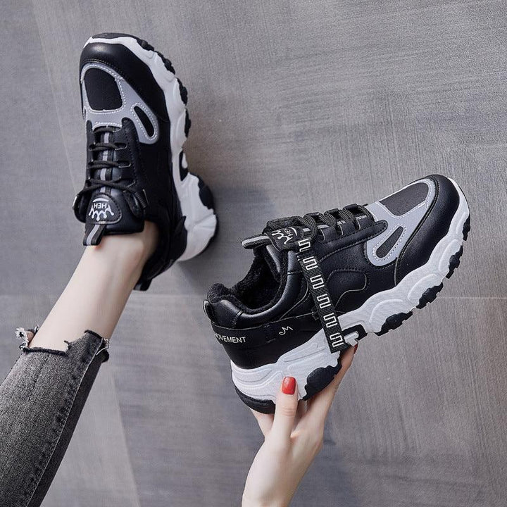 All Match Casual Plus Velvet Thick Shoes - Trendha