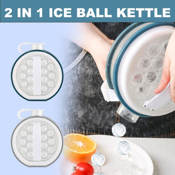 2 In 1 Portable Creative Ice Bottle Cold Kettle Household Ice Grid Frozen Ice Box Ice Cream Tools Bar Ice Ball Maker Kitchen Gadgets - Trendha
