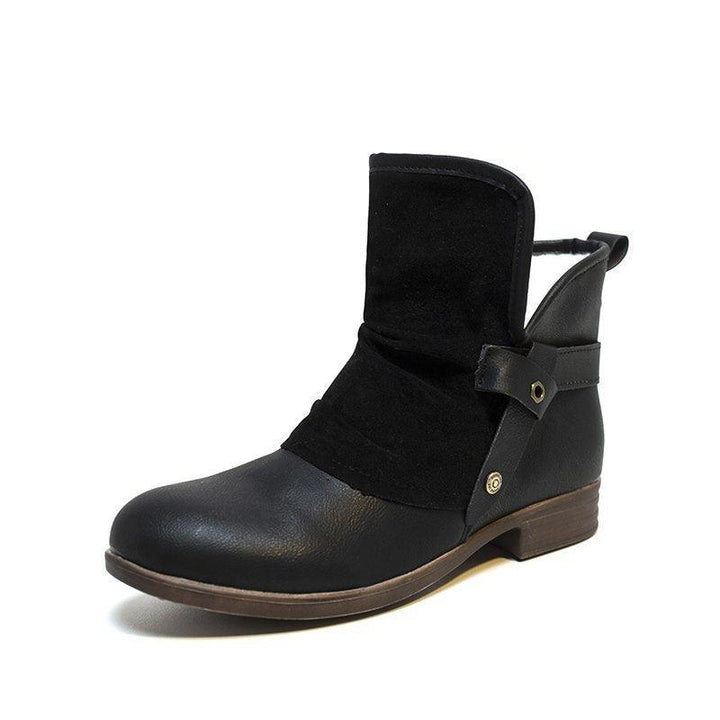 Autumn and winter flat heel 40-43 casual low-top cotton shoes - Trendha