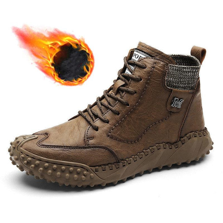 Casual Shoes Platform High Top Leather Boots - Trendha