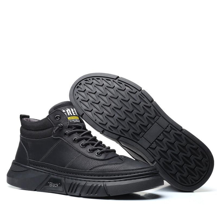 Comfortable Solid Color Fashion Casual Fleece Warm Leather Shoes - Trendha