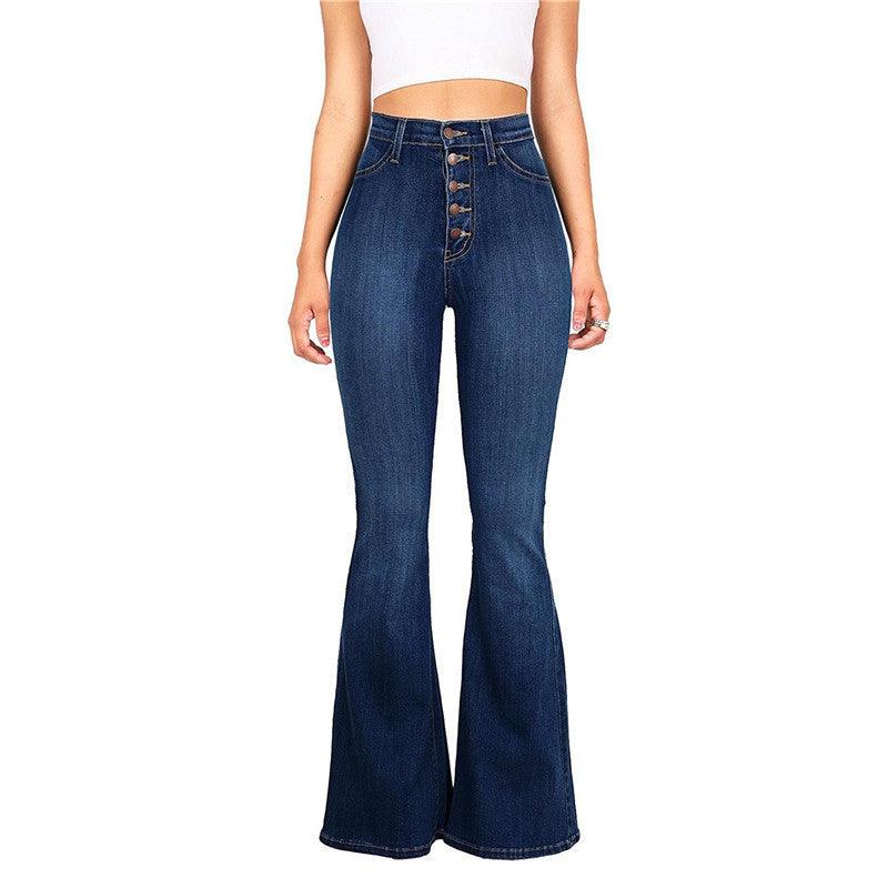 New high waist stretch jeans - Trendha