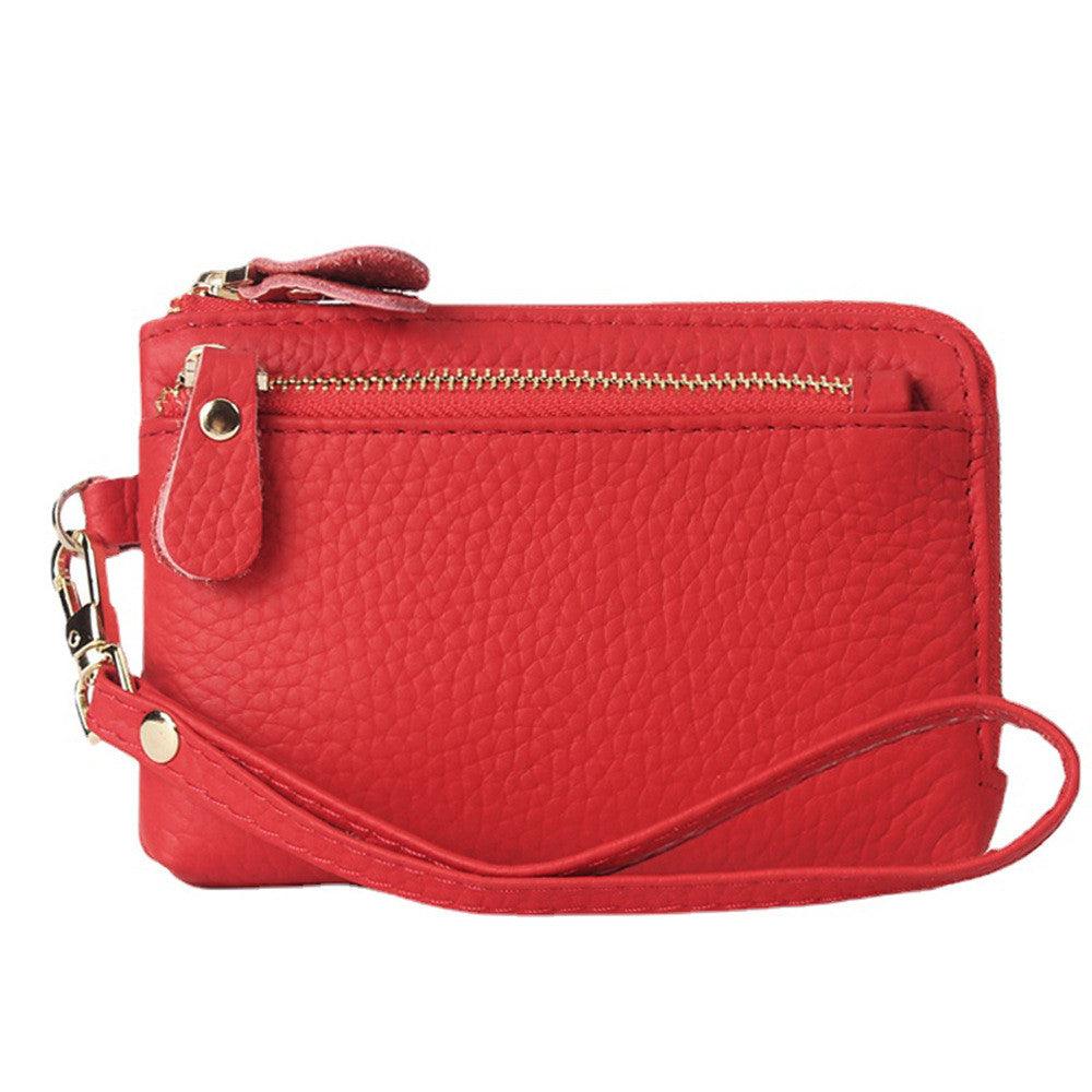 Leather Ladies Wallet Fashion Zipper Coins Wallet - Trendha