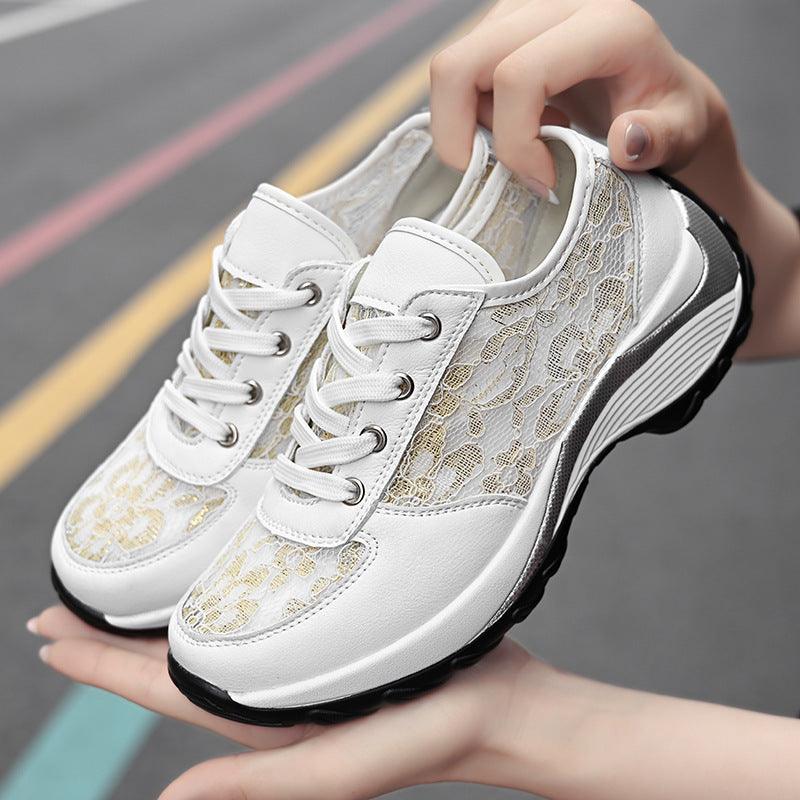 New Korean Style Embroidered Shoes Women's Breathable Sneakers - Trendha