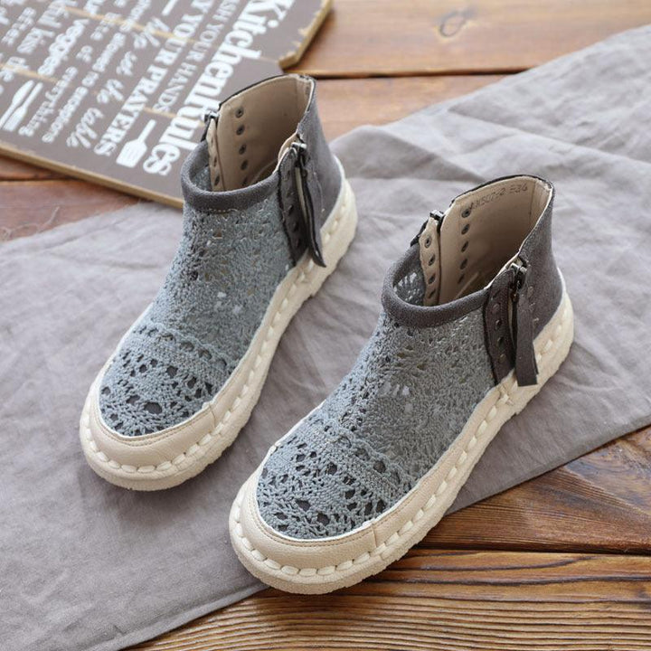 Flat Bottom Women's Shoes Mori Short All-match Soft Bottom Martin Boots - Trendha