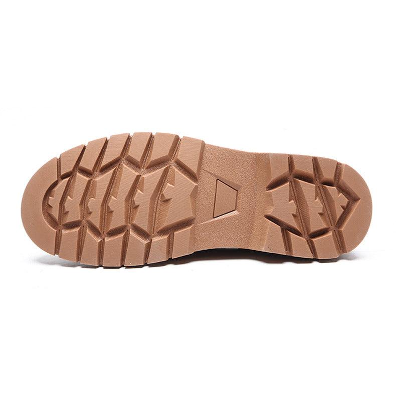 Men's high top Martin boots fashion socks big head - Trendha