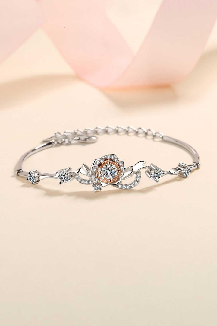 925 Sterling Silver Moissanite Bracelet - Trendha