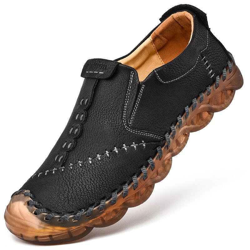 Men's Handmade Casual Breathable Leather Shoes - Trendha