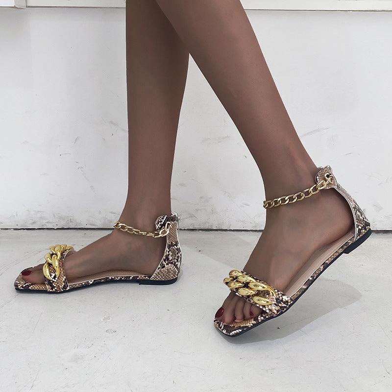 Sandals Women Fashion Temperament Toe Bag Heel