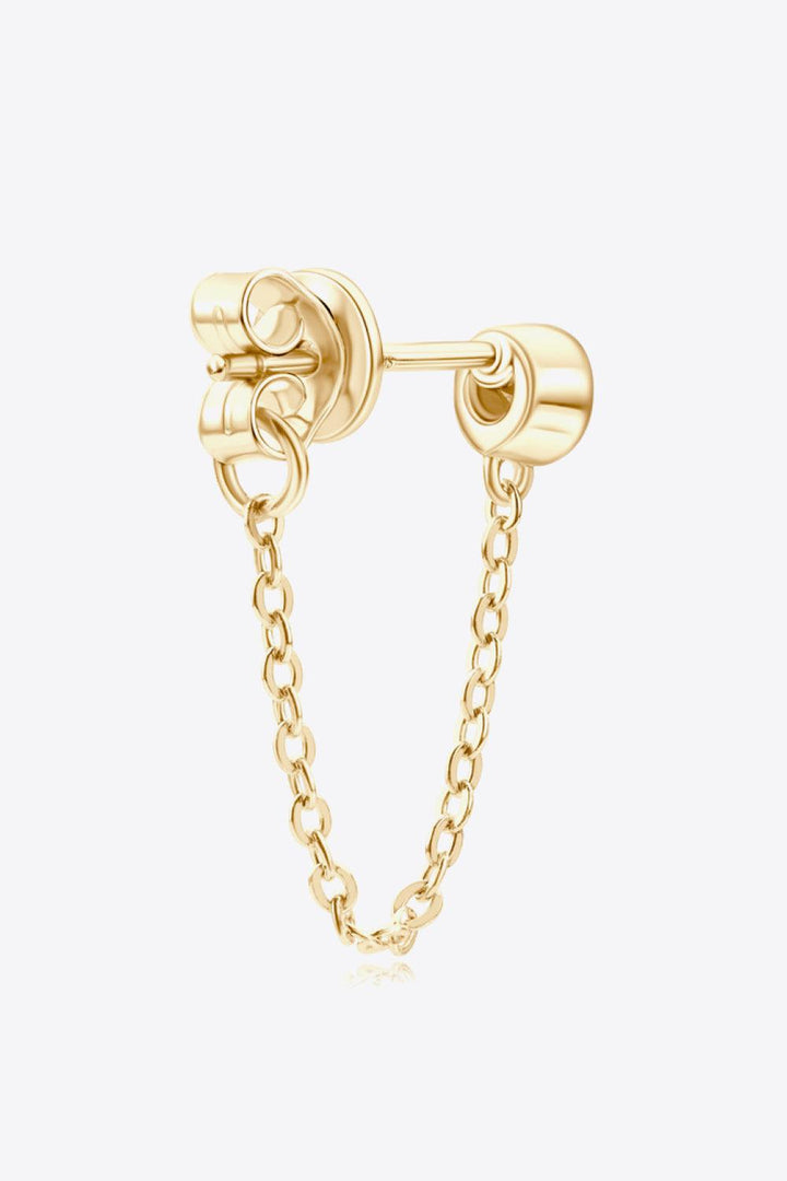 Inlaid Moissanite Chain Earrings - Trendha