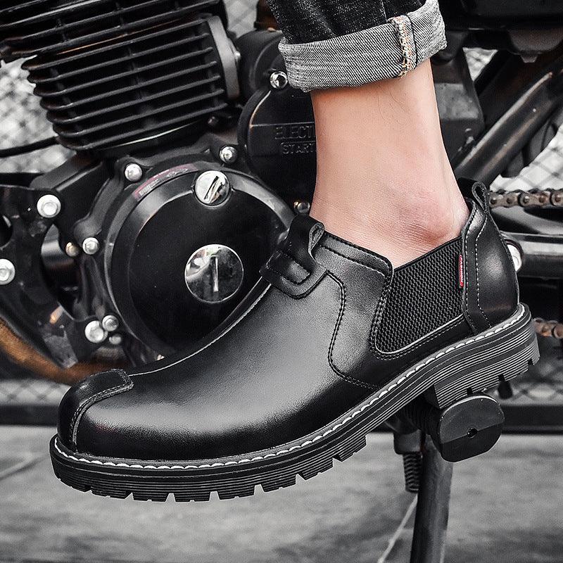 Men's Leather Shoes Outdoor Leisure British Martin Boots - Trendha