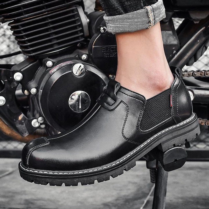 Men's Leather Shoes Outdoor Leisure British Martin Boots - Trendha