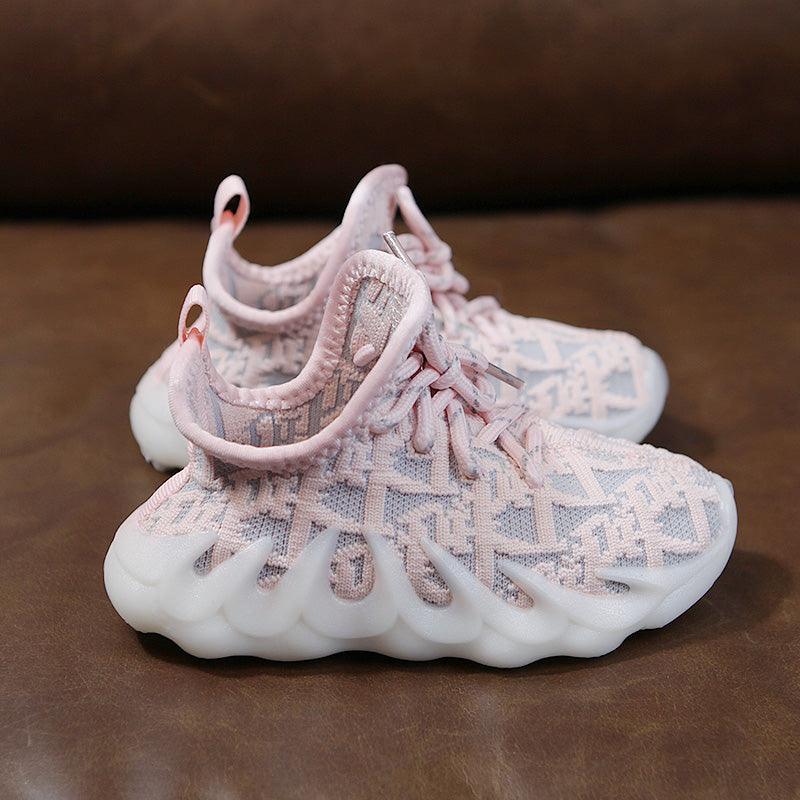 Breathable Mesh Girls' Sports Shoes Baby Soft Sole Trendy Shoes - Trendha