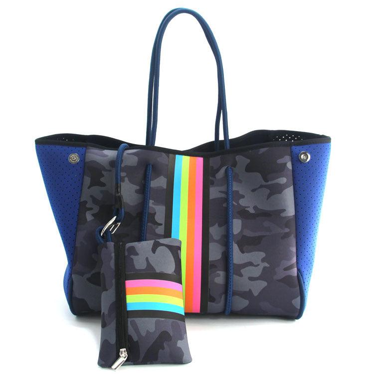 European And American Fashion Beach Bag Fashion Large-capacity Shoulder Bag Neoprene - Trendha