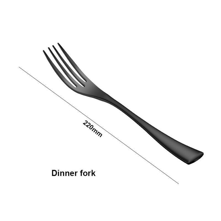 Black Flatware Stainless Steel - Trendha