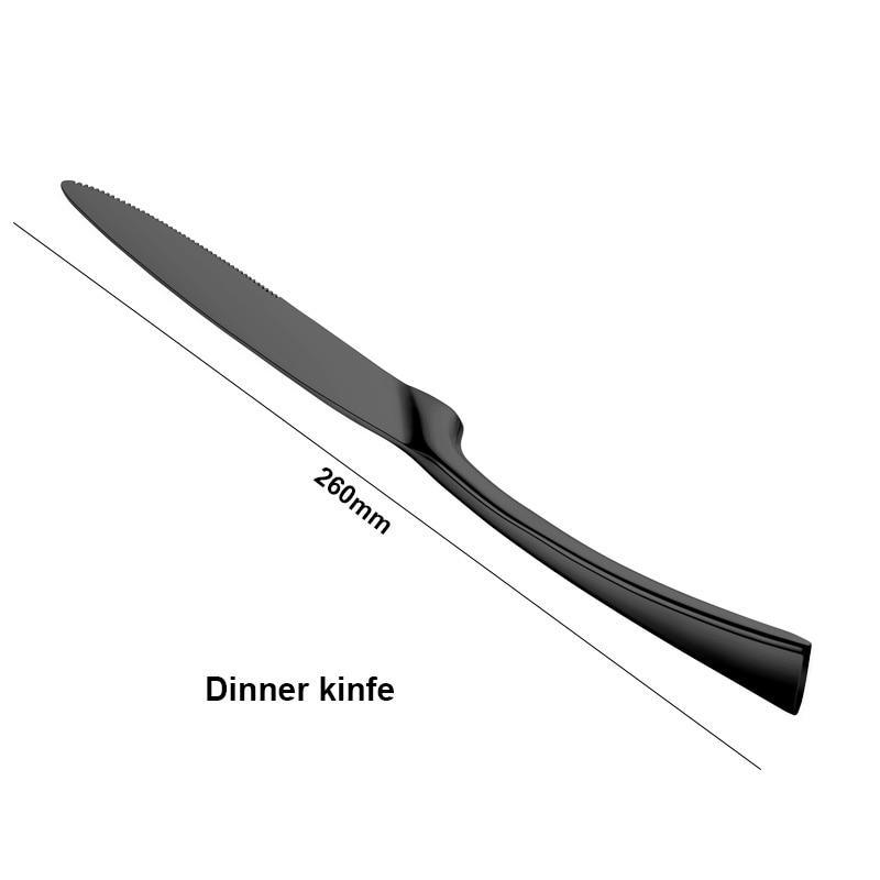 Black Flatware Stainless Steel - Trendha