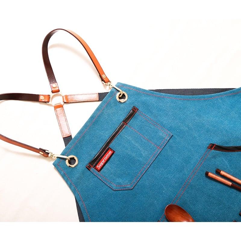 Canvas Coffee Barista Overall with Custom Logo Printing - Trendha