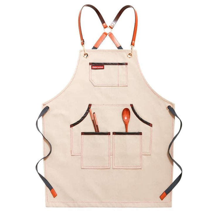 Canvas Coffee Barista Overall with Custom Logo Printing - Trendha