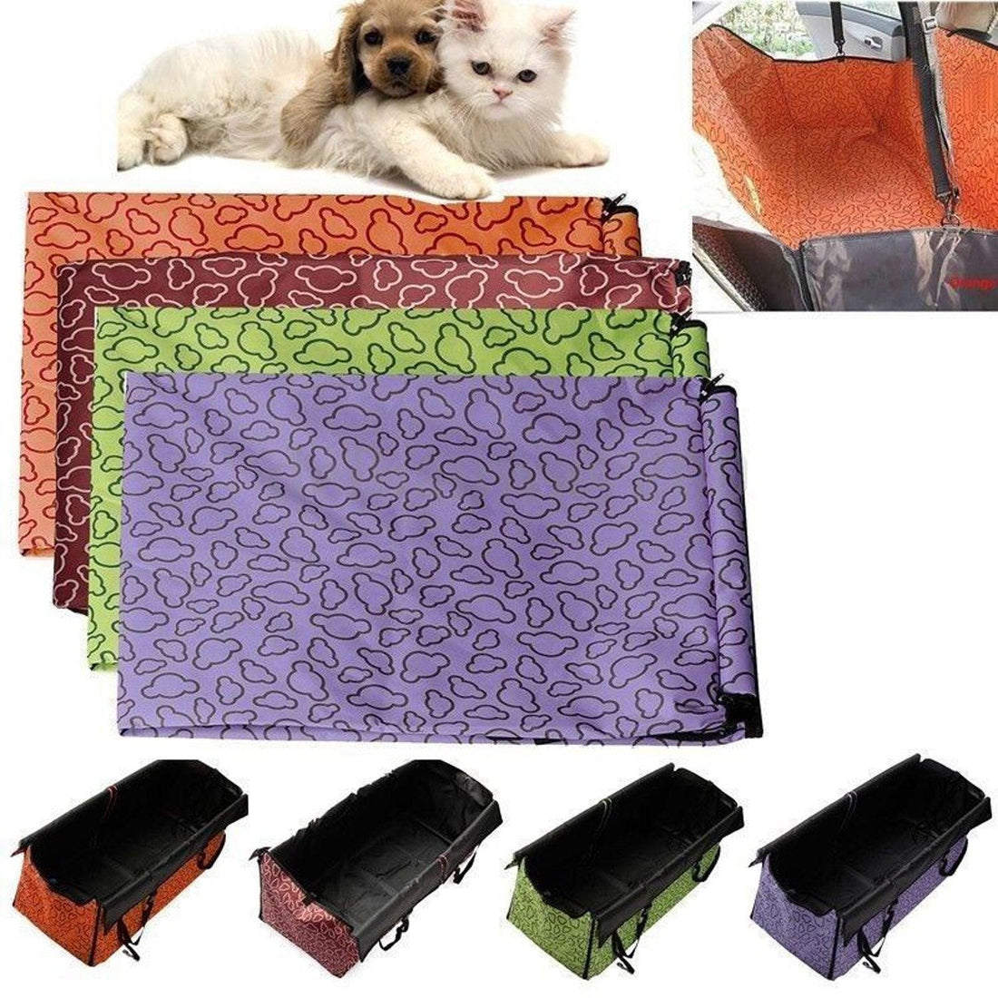 Car Back Seat Plastic Dog's Cover Mat
