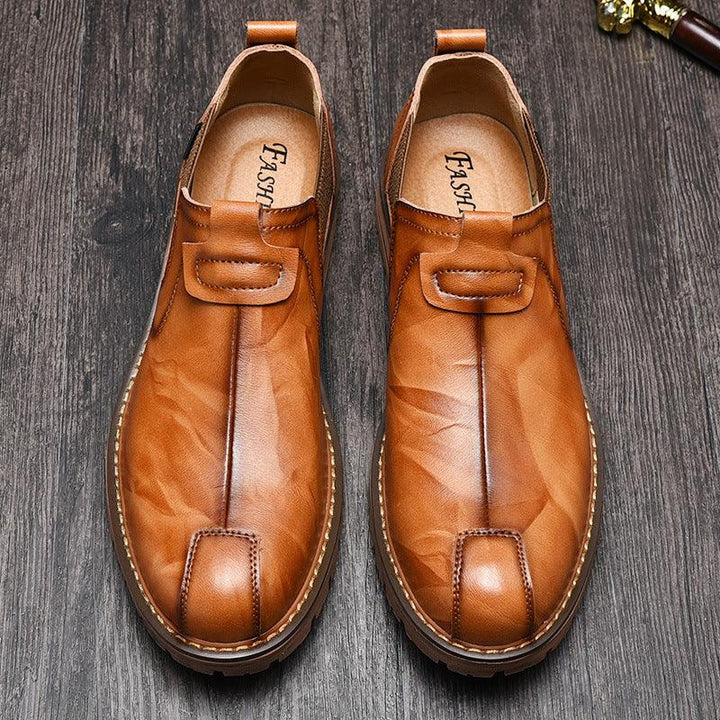 Men's Leather Shoes Outdoor Leisure British Martin Boots - Trendha