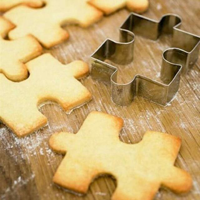 Creative Jigsaw Puzzle Shaped Eco-Friendly Stainless Steel Cookie Cutter