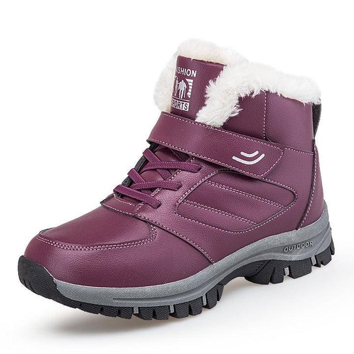 Sports Casual Shoes Two Cotton Plus Velvet Thick Warm Snow Boots - Trendha