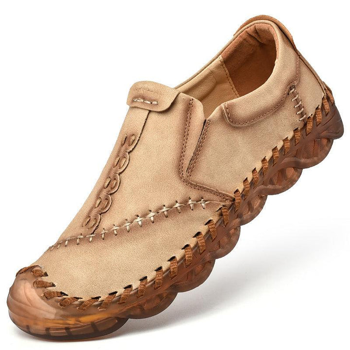 Men's Handmade Casual Breathable Leather Shoes - Trendha