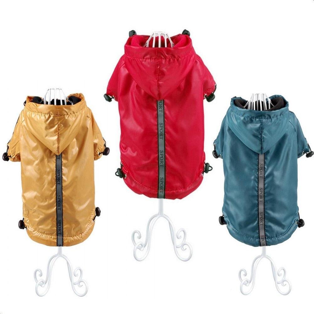 Dog Raincoat with Fleece Lining