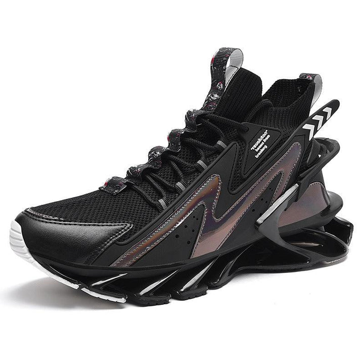 Casual Sports Shoes Breathable Thin Net Shoes Thick-soled Shock Absorption Running - Trendha