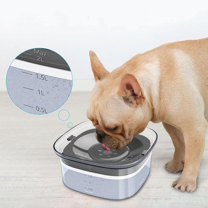 70oz Dog Water Bowl Large Capacity Spill Proof Dog Bowl Transparent 2L Visible Water Level Slow Drinking Bowl For Dogs And Cats Pet Products - Trendha