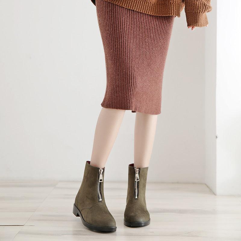 Women’s Front-Zip Ankle Boots