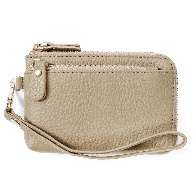 Leather Ladies Wallet Fashion Zipper Coins Wallet - Trendha
