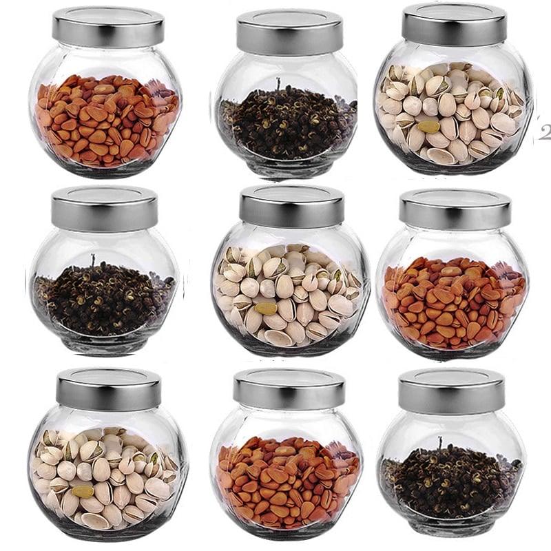 Irregular Shape Glass Spice Jar