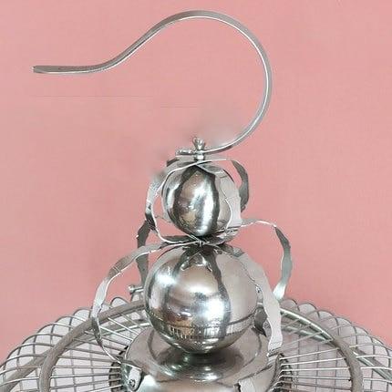 Large Vintage Stainless Steel Bird Cage - Trendha