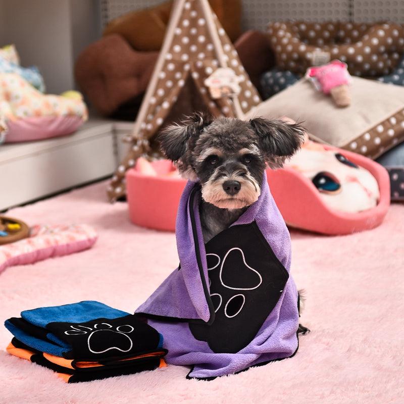 Microfiber Colorful Bath Towel for Pets - Trendha