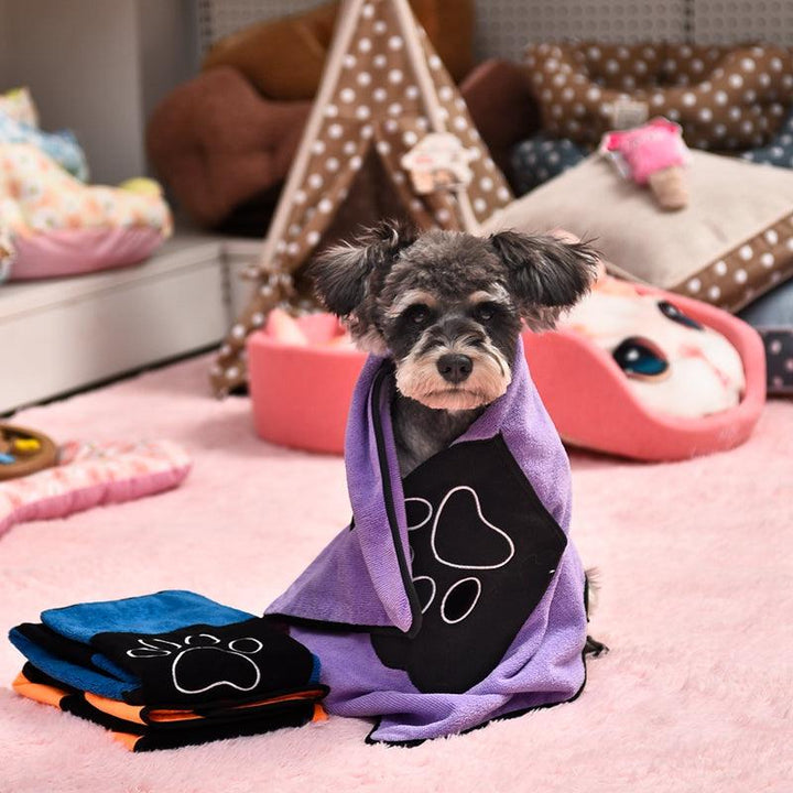 Microfiber Colorful Bath Towel for Pets - Trendha