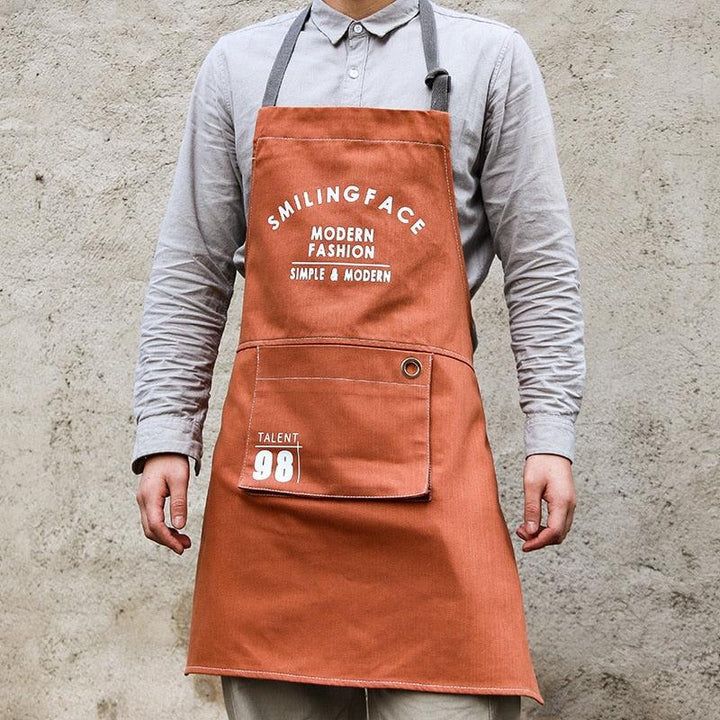 Nordic Style Canvas Barista Apron - Trendha
