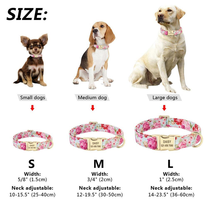 Nylon Engraved Nameplate Collar - Trendha