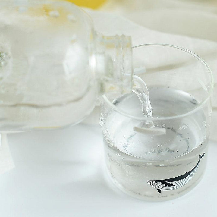 Ocean Creature Printed Water Bottle - Trendha