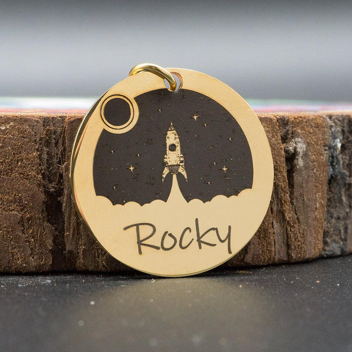 Personalized Engraved Round Dog ID Tag - Trendha