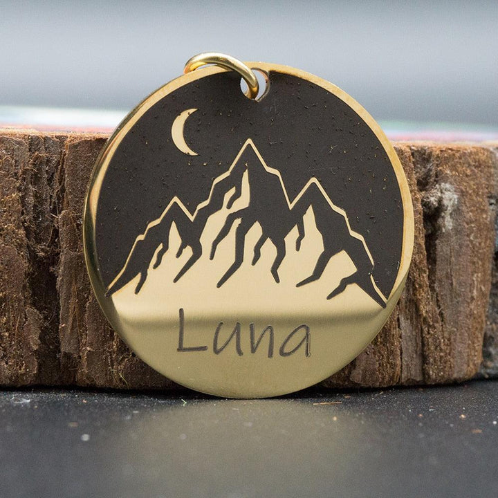 Personalized Engraved Round Dog ID Tag - Trendha