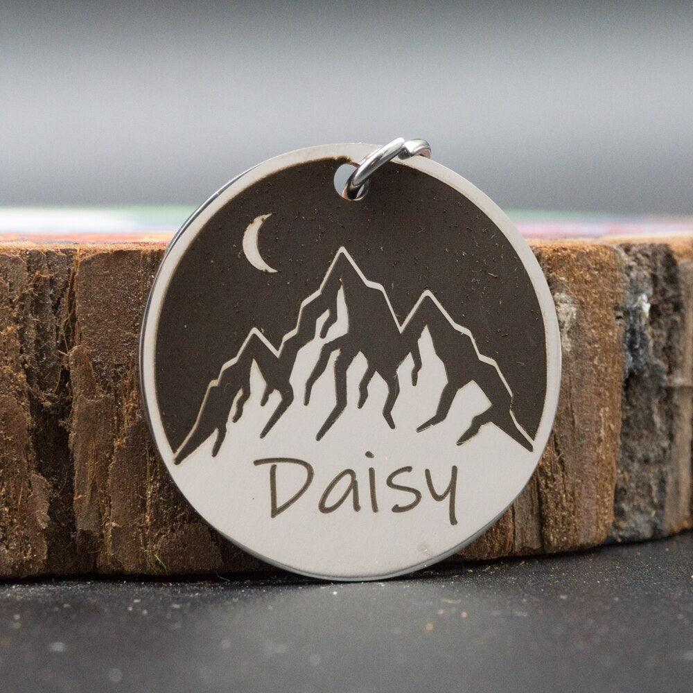 Personalized Engraved Round Dog ID Tag - Trendha